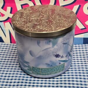 BBW White Lavender Eucalyptus Large 3 Wick 14.5oz Candle